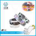 wholesale reusable silicone qr code metal id bracelet for sport